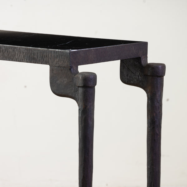 "Diego" Cast & Hammered Iron Console Table