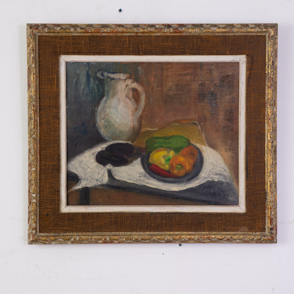 Still Life with Pitcher and Capsicums