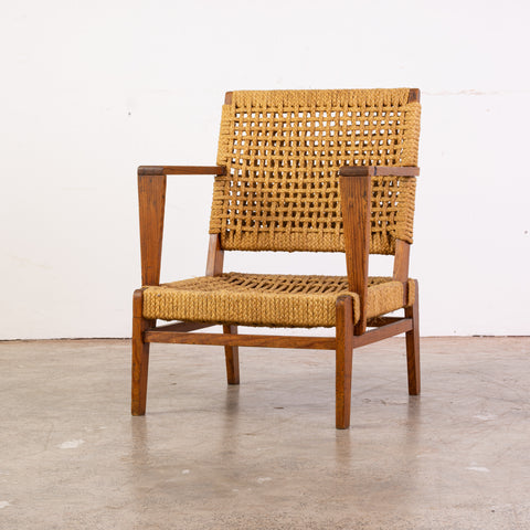 Low Armchair attributed to Audoux Minet