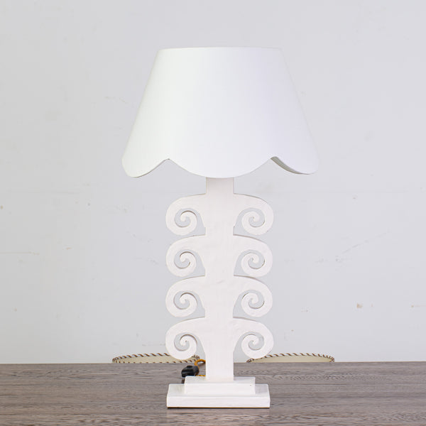Plaster 1940s Style Table Lamp