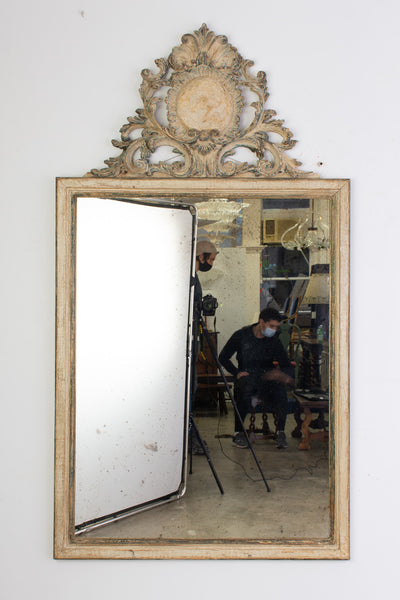 Florentine Carved and Painted Mirror