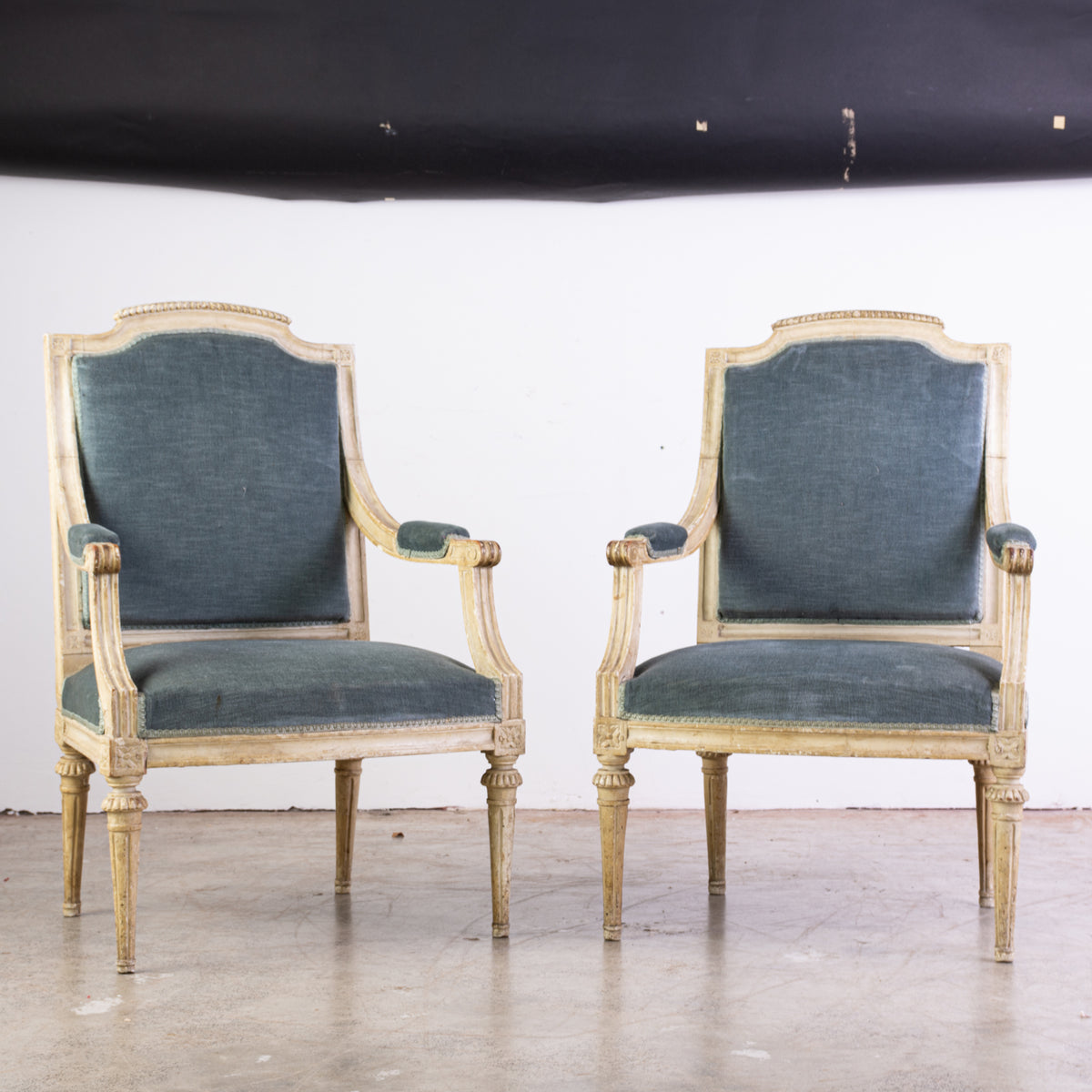 French louis xvi bleached side chairs 3