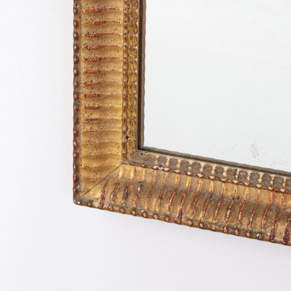 19th Century Ripple Mould Giltwood Mirror