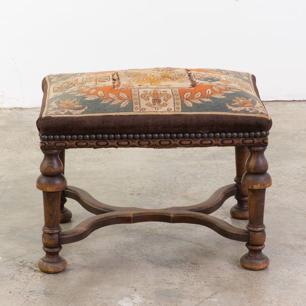 Early 20th Century Carved Renaissance Style  Stool