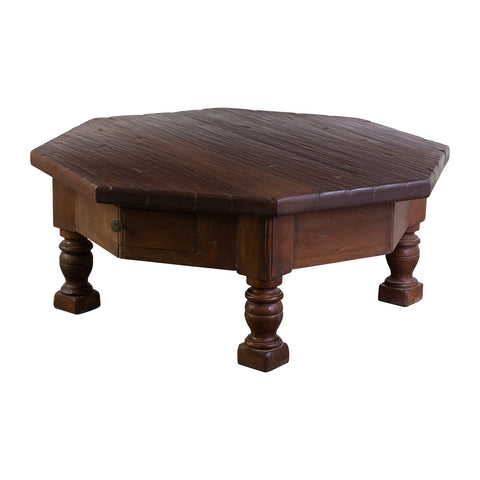 A Large Octagonal Coffee Table