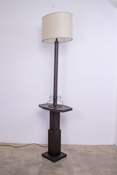 French Art Deco Bronze Floor Lamp