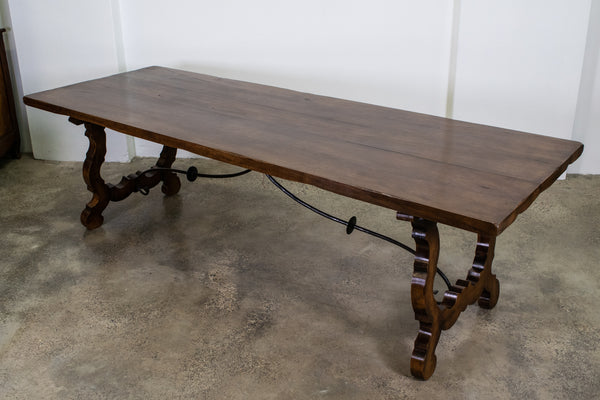 A 18th Century Style Spanish Walnut Dining table,