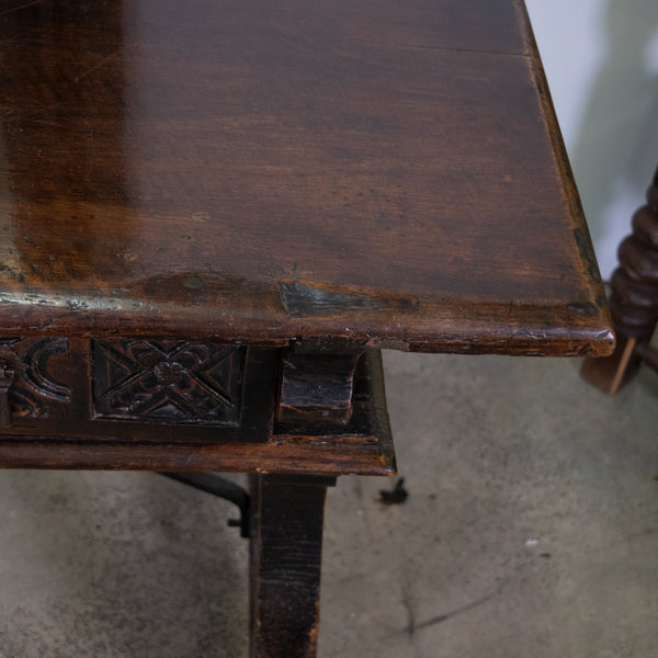 18th Century Spanish Chestnut Console Table