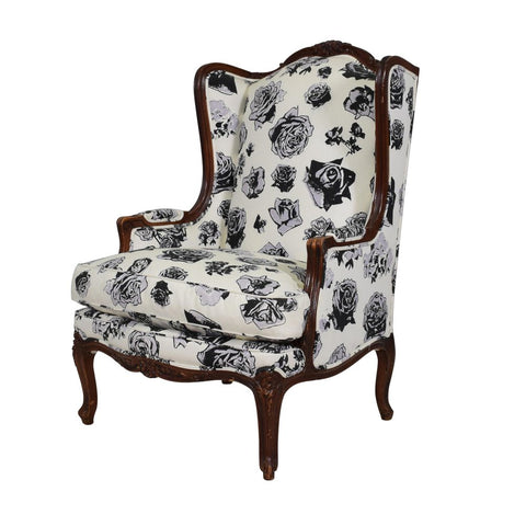 A Louis XV style Wingback Chair