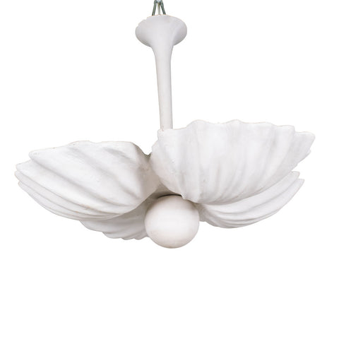A Plaster Shell Pendent in the style of Jean Charles Moreux