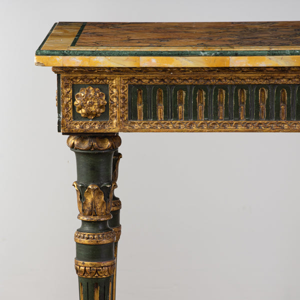 Italian Louis XVI Giltwood Console Table