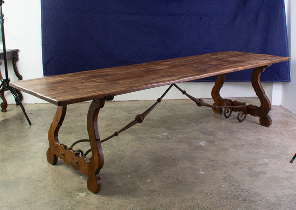 A Spanish Style Wrought Iron Dining Table