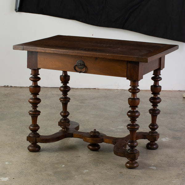 A Louis XIII Style Walnut Side Table