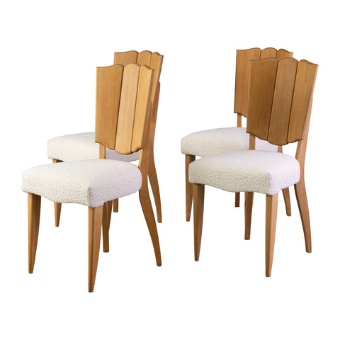 A set of Six 1940s French Side Chairs