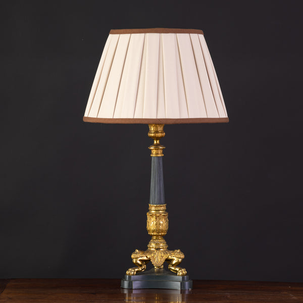 A French Regence Style Bronze and Ormolu Table Lamp