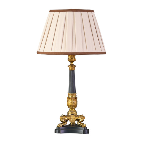 A French Regence Style Bronze and Ormolu Table Lamp