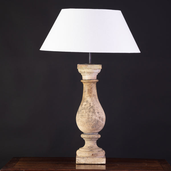 Pair of Antique Terracotta Baluster Table Lamps
