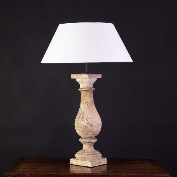 Pair of Antique Terracotta Baluster Table Lamps