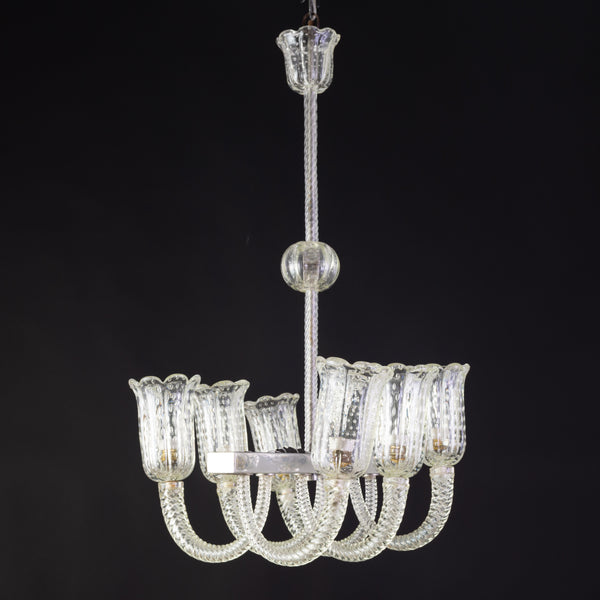 A 1950s Barovier and Toso Chandelier