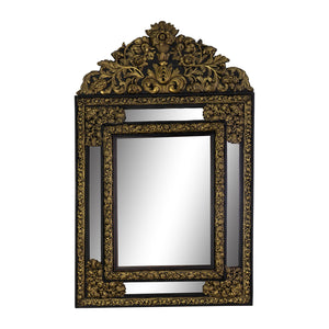 A Napoleon III  Repousse Cushion Mirror