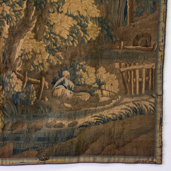 late 18th  century Aubusson Verdure Tapestry Fragment