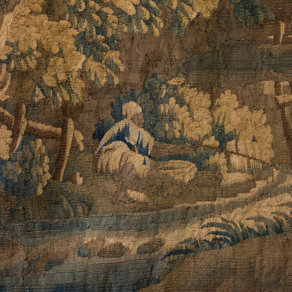 late 18th  century Aubusson Verdure Tapestry Fragment