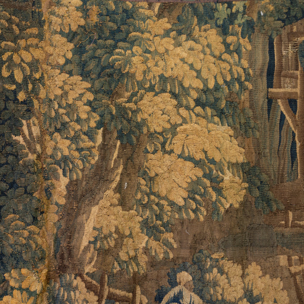 late 18th  century Aubusson Verdure Tapestry Fragment