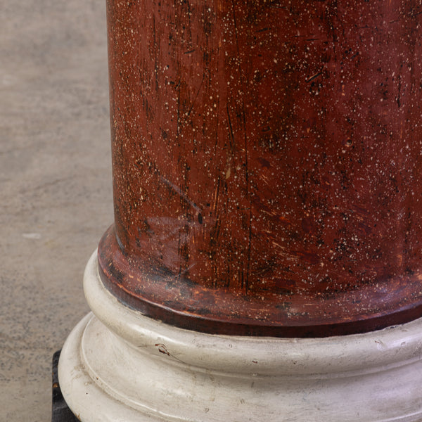 An Antique Scagliola Pedestal