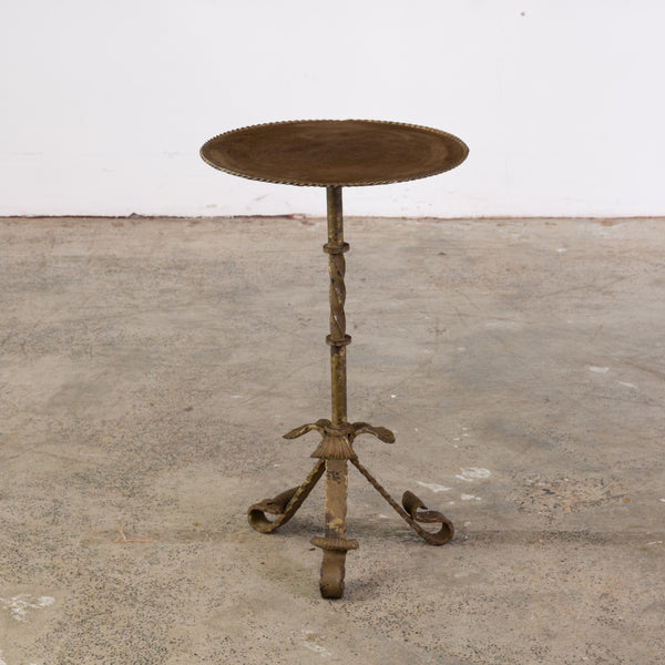 Spanish Martini Table with Gilt finish with foliate Turns