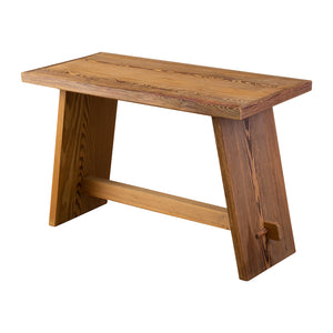 Sandblasted Pitch Pine Side Table/Stool