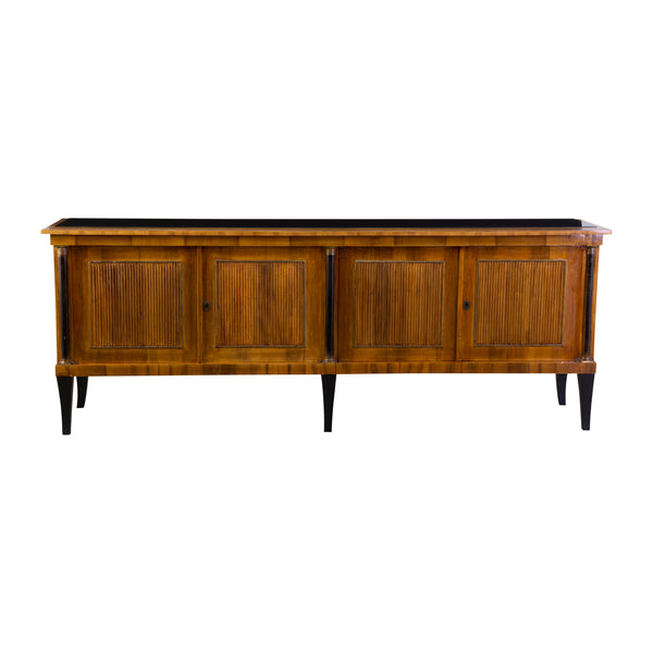 1960s Italian Walnut Sideboard with Reeded Front