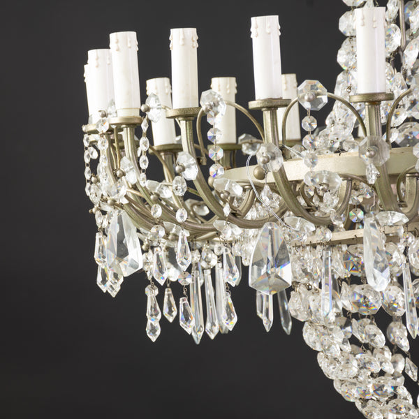 Mid 20th Century French Empire Style Basket Chandeliers