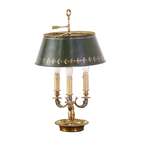 20th Century Empire Style Bronze Bouillotte lamp