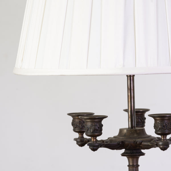 A pair of large French Candelabra Table lamps in the manner of Barbedienne
