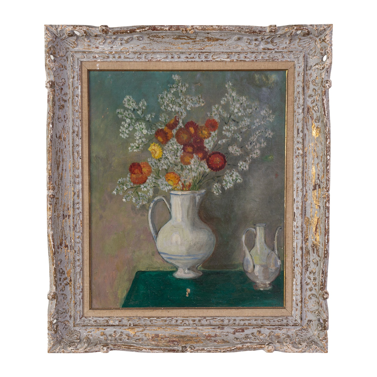 Still Life Depicting a Jug with Flowers