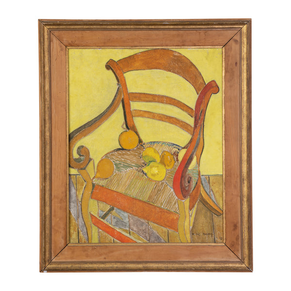 Michel Nourry (1912 - 1986) Mid 20th Century Still Life with Chair