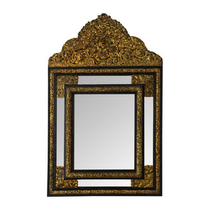 A 19th Century  Dutch Repousse Cushion Mirror