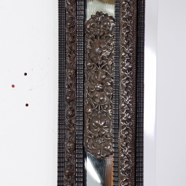 A Large 19th Century Dutch Repousse Cushion Mirror