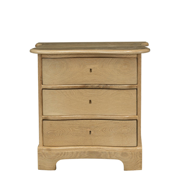 Dutch Style Bedside Table in Bleached Oak