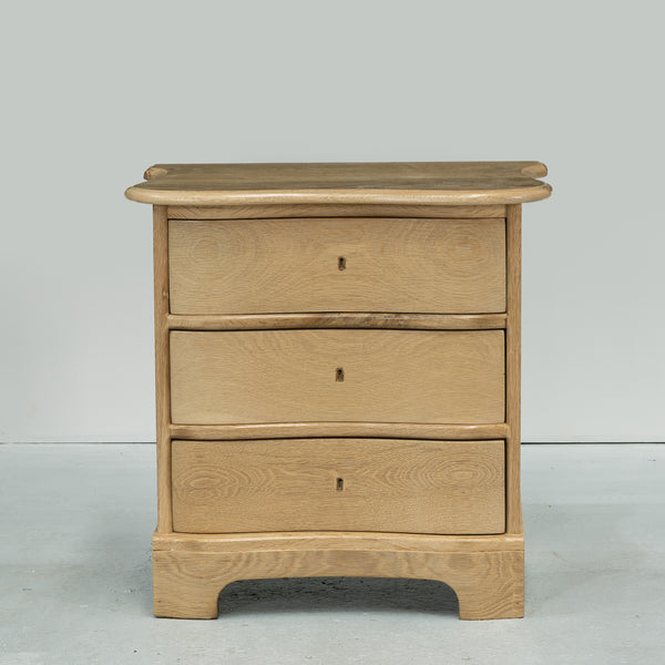 Dutch Style Bedside Table in Bleached Oak