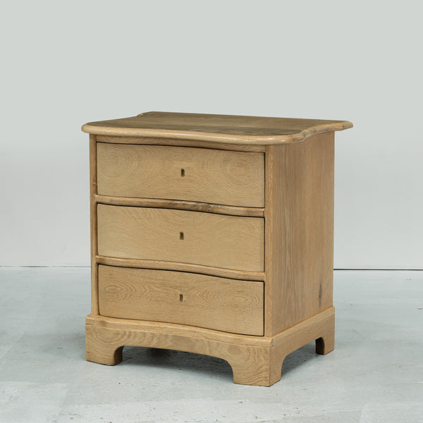 Dutch Style Bedside Table in Bleached Oak