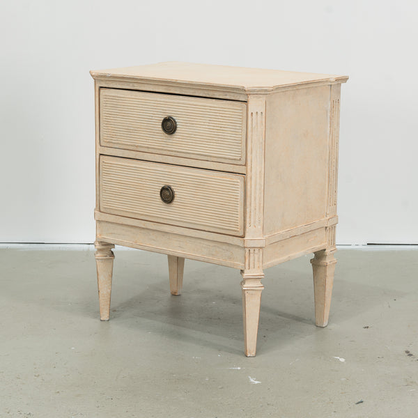 Gustavian Style Two Drawer Bedside Commode