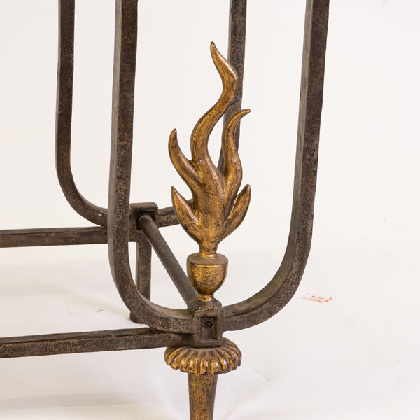 Art Deco Wrought Iron Console Table