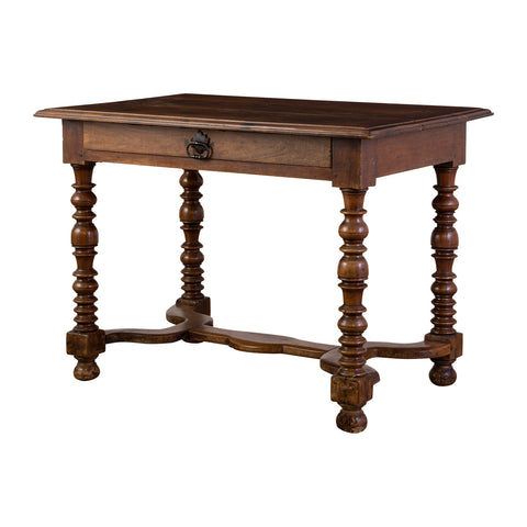 Louis XIII Style Walnut Side Table