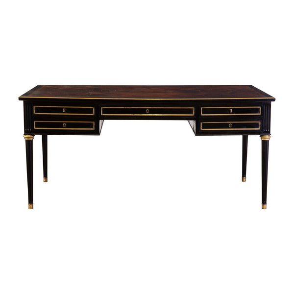 Louis XVI Style Ebonised Bureau Plat