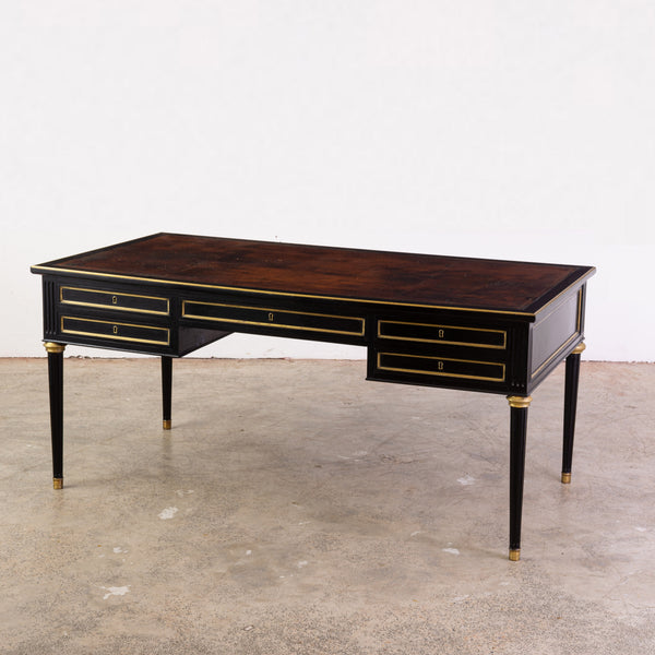 Louis XVI Style Ebonised Bureau Plat