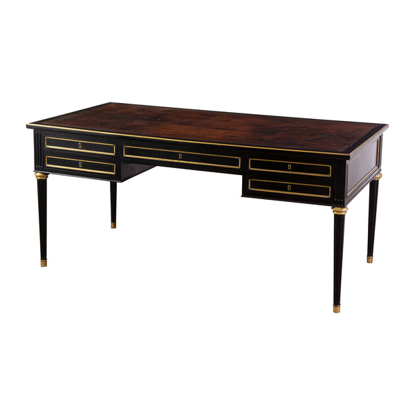 Louis XVI Style Ebonised Bureau Plat
