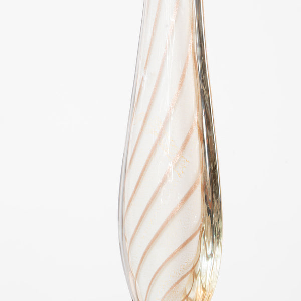 A Pair of Murano Glass Table Lamps, Barovier and Toso Style