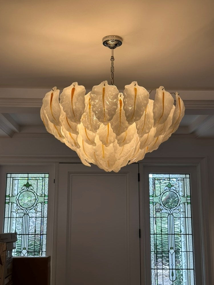 A Vintage Mazzega Petal Chandelier