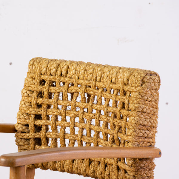 A Braided Rope Armchair by Adrien Audoux and Frida Minet